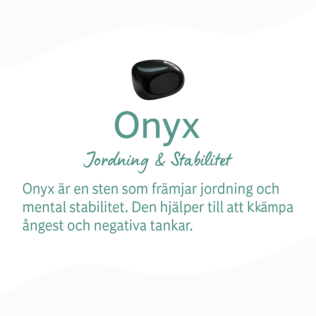 Trioarmband "Frid & Balans" i Onyx, Rosenkvarts & Rhodonit