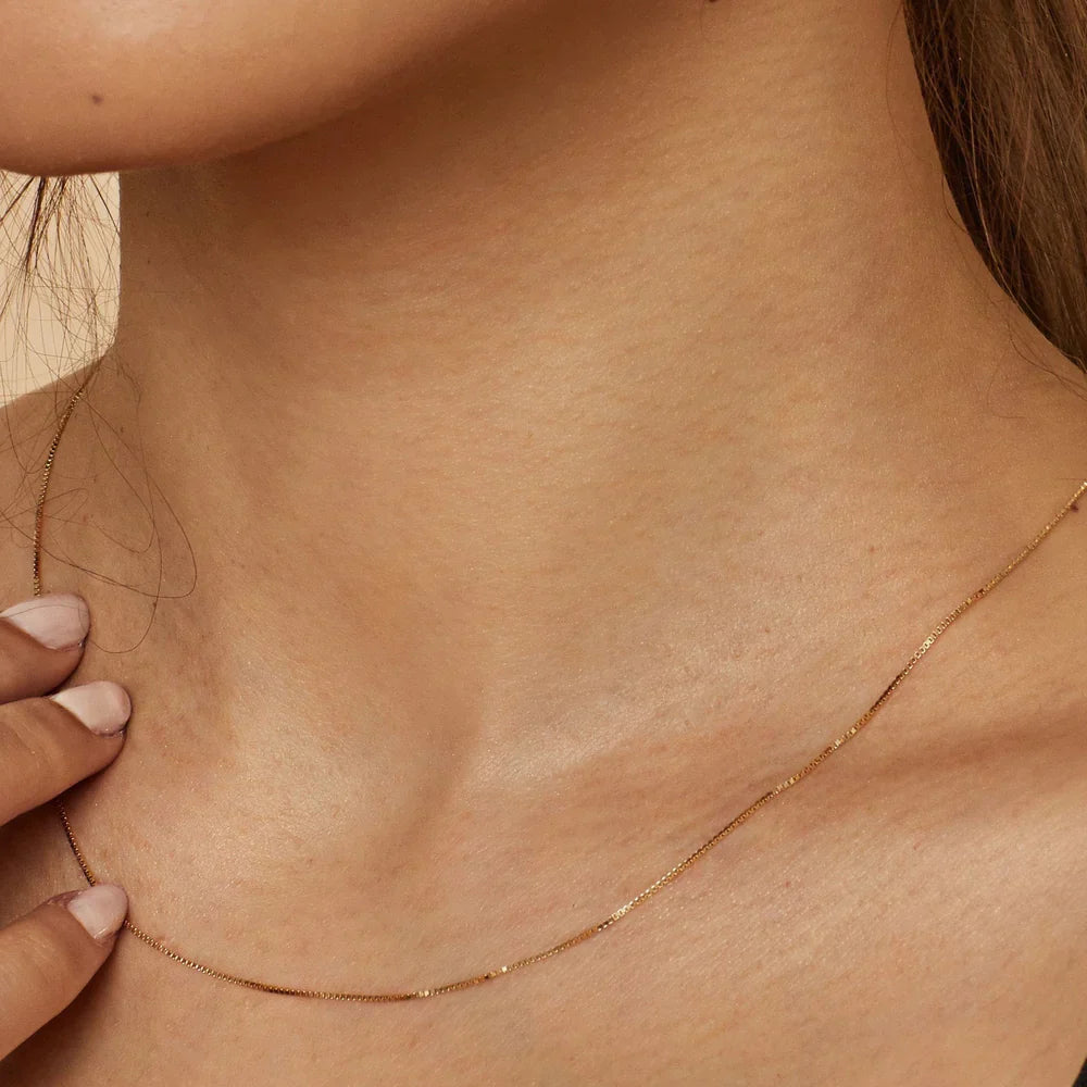 Bodega Box Halsband i Guld
