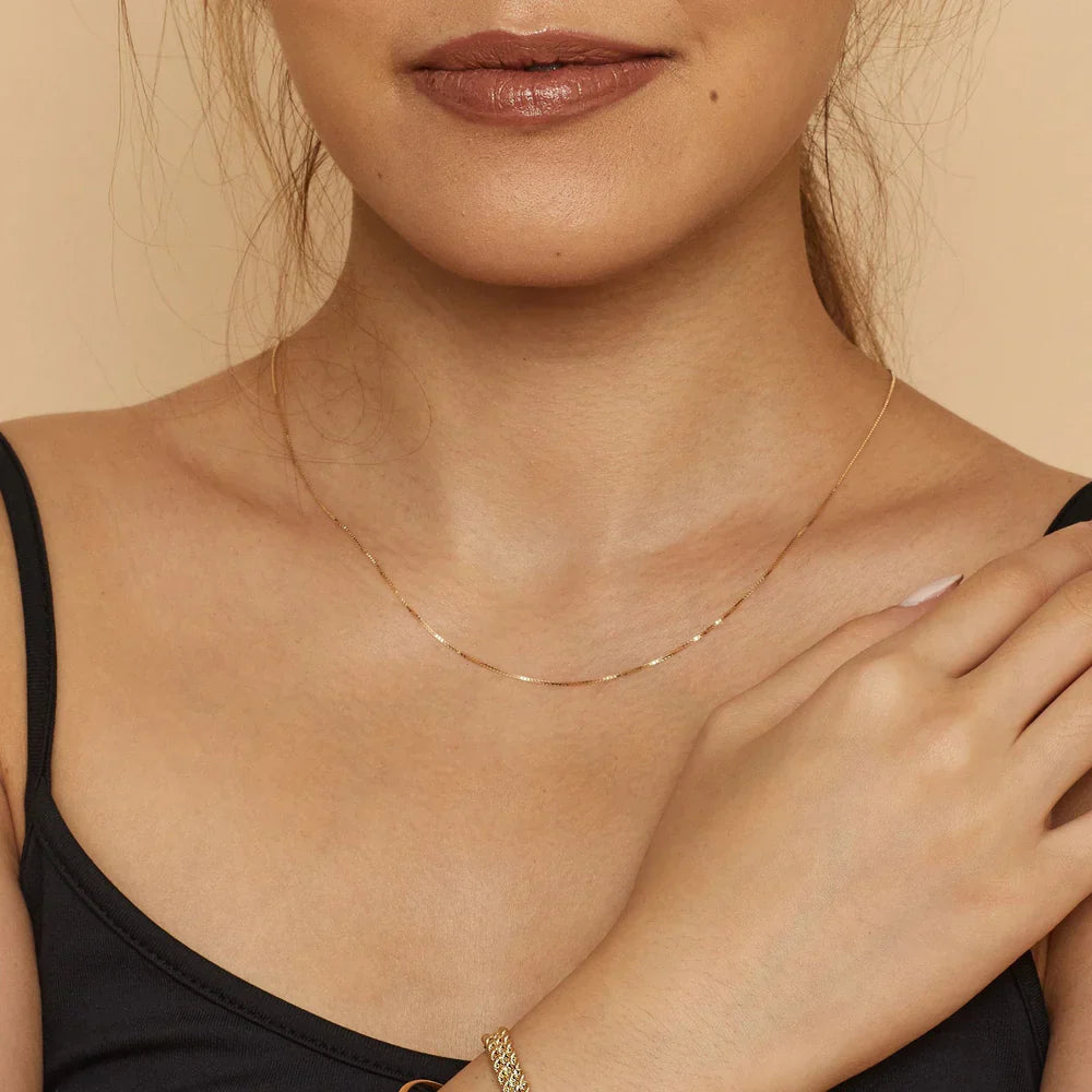 Bodega Box Halsband i Guld