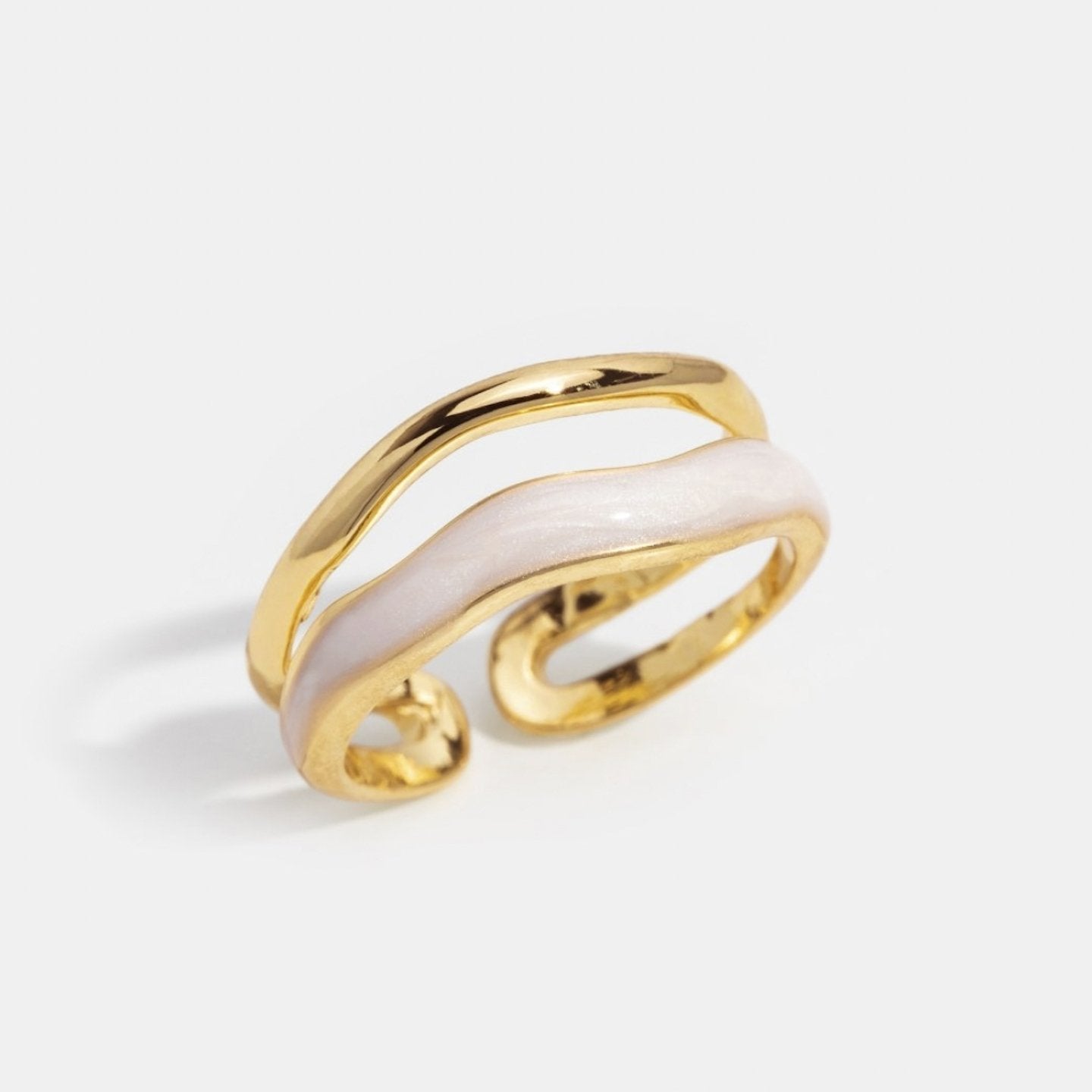 Layered Sahara guldfärgad ring