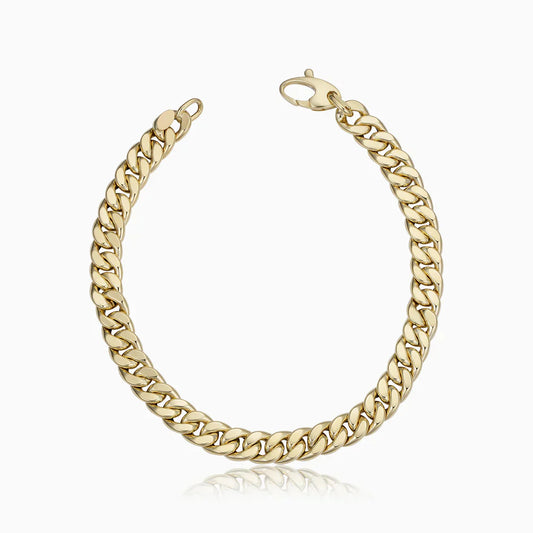 Estate Cuban Armband i Guld